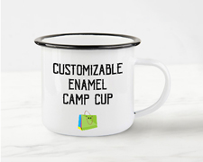 12 oz. Enamel Camp Mug Product Image - Personalize your own