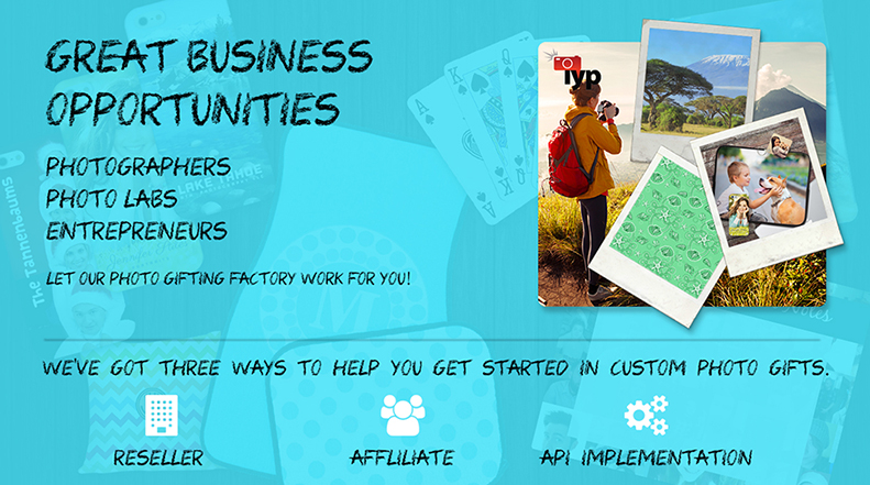 Great Business Opportunities - Photographers, Photo Labs, Entrepreneurs