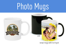 Add your photos, artwork, or logos to any of our custom photo drink ware. 
